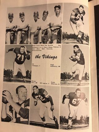 1961 San Francisco 49’ers Vs Minnesota Vikings Program,  Multnomah Stadium,  RARE 3