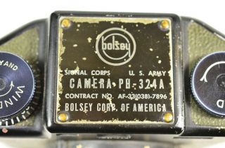 RARE Vintage Bolsey PH - 324A Green Olive U.  S.  Army Camera 3