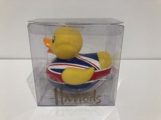 Rare Harrods Union Jack Rubber Duck