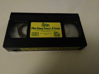 Sesame Street Play Along Games & Songs (VHS,  1986) Big Bird Bert Ernie RARE 3