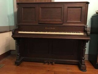 Antique Piano,  Style 10,  Mason & Hamlin,  Upright Vintage Piano