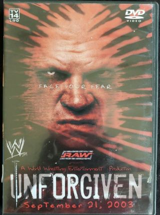 Wwe - Unforgiven 2003 (dvd,  2003) September 21,  2003 Rare 100 Guaranteed