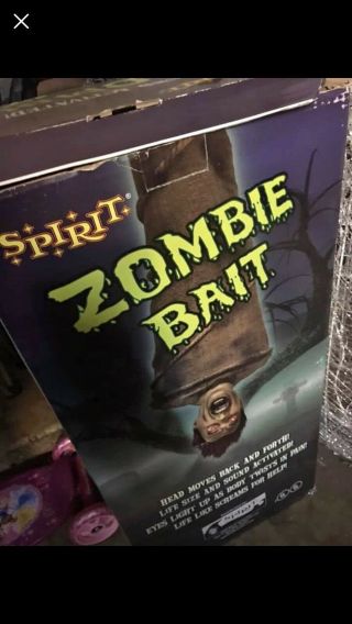 Zombie Bait Spirit Halloween Prop Gemmy Morbid Rare Htf