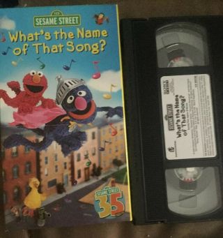 Sesame Street Whats The Name Of That Song? Vhs Rare