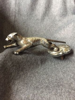 1930’s Jaguar Ss By Desmo Leaping Cat - Car Hood Ornament Rare Collectable