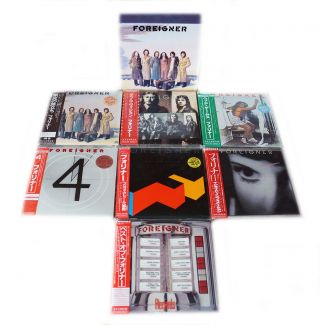 Foreigner - 7 Mini Lp Cd Japan 2007,  Promo - Box Very Rare Oop Complete Set