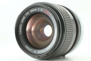 Rare 【 Exc5,  】 Canon Fd 28mm F/2 S.  S.  C Ssc Wide Angle Lens For Slr From Japan