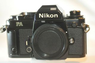 Nikon Fa F - A Black Red D Demo 35mm Film Analog Slr Camera Body Rare