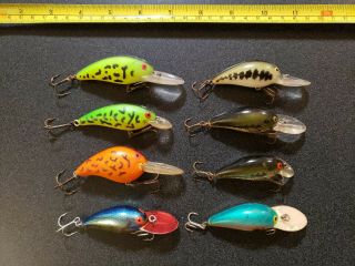 (8) Vintage Bomber Model A Screw Tail Fishing Lures