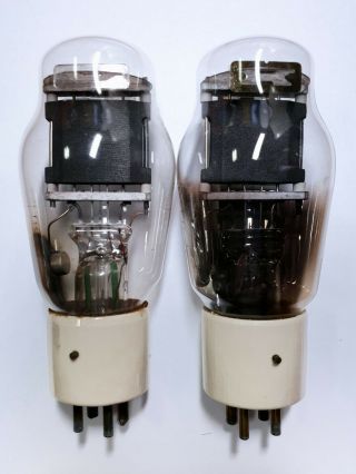 Rare Two Mazda 3 - T - 20 (type 801 / VT - 62) vacuum tubes with graphite plate 2