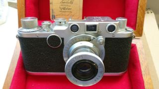 Rare Leica Iif 35mm Rangefinder Camera W 50mm F 3.  5 Elmar Lens.