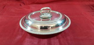 An Antique Silver Plated Tureen Dish By Harrods.  Very Collectable.