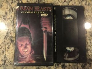 Human Beasts Rare Oop All Seasons Cut Big Box Vhs 1980 Paul Naschy Horror Sleaze
