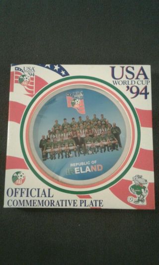 Usa World Cup 1994.  Republic Of Ireland Official Commemorative Plate.  Rare