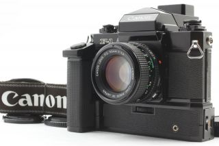 [near Rare] Canon F - 1 Slr,  Winder,  Fd 50mm F/1.  4 Nfd From Japan