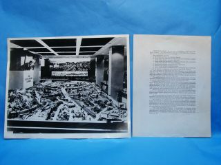 Rare 1960 Lionel Track Layout Contest Winner Showroom Glossy Photograph