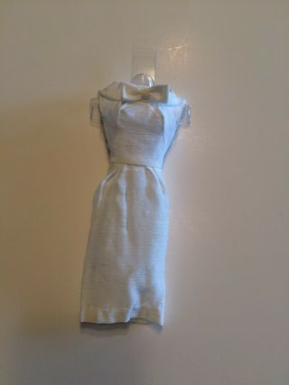 Vintage Barbie Pak White Silk Sheath Dress
