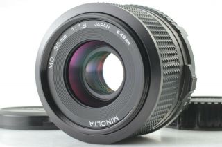 [mint Rare ] Minolta Md 35mm F/1.  8 W/ Hood Wide Angle Mf Lens From Japan