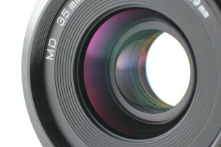 [MINT Rare ] Minolta MD 35mm F/1.  8 w/ Hood Wide Angle MF Lens From Japan 2