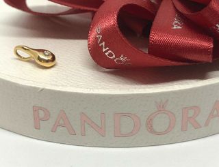 Pandora 18kt Gold 370101d Lovepods Pendant Rare Htf Ale Diamond 750