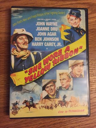 She Wore A Yellow Ribbon Rare Western Dvd John Wayne John Ford 1949