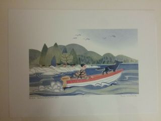 Rare Hand - Signed & Numbered Ap 74/75 " Bush Transportation ",  1999 By Rie Munoz