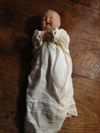 Antique American Character Petite Composition & Cloth 14 " Doll