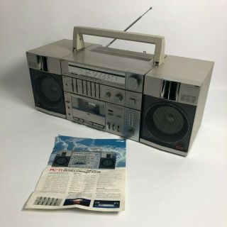 Rare Vintage Jvc Pc - R11 Boombox Ghettoblaster Cassette
