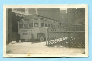 Antique 1920’s Snapshot Carrollete Diner Early Diner On Wheels Buffalo Ny (?)