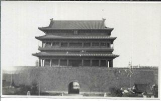 Antique Photo China 1920/30s Ha - Ta - Men Chongwenmen Gate Peking Beijing