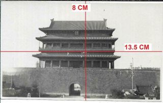 ANTIQUE PHOTO CHINA 1920/30s HA - TA - MEN Chongwenmen GATE PEKING BEIJING 3