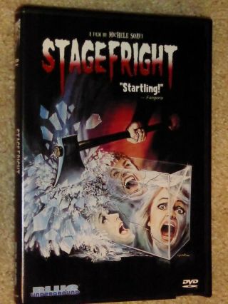 Rare Michele Soavi Horror Dvd Stagefright Dolby 5.  1,  Cond,  Fast Ship