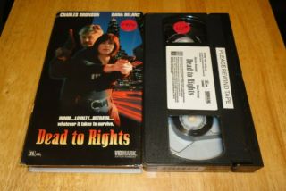 Dead To Rights (vhs,  1993) Charles Bronson,  Dana Delany - Rare Vidmark Action