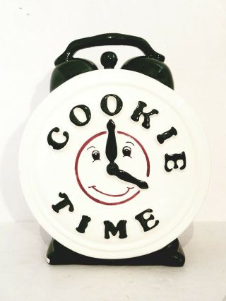 Rare “cookie Time” Cookie Jar As Seen On Friends Tv Show Set Treasure Craft Htf