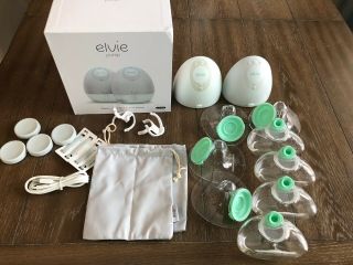 Elvie Double Breast Pump - Rarely,  All Of The Parts