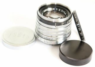 Rare Black Ring Nikon Nikkor - H 5cm F2 Nippon Kogaku M39 Ltm Leica Mount Lens