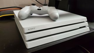 Rare Sony PlayStation 4 Pro Console with 5.  05 firmware and controller - White 3