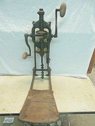 Rare Early Buckeye,  " The Boss " Barn Beam Boring Machine,  Timber Auger Drill