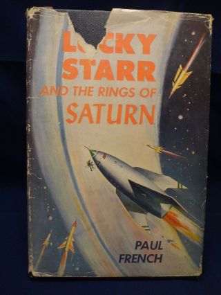 Lucky Starr And The Rings Of Saturn Rare 1st Issac Asimov / Paul French 1958