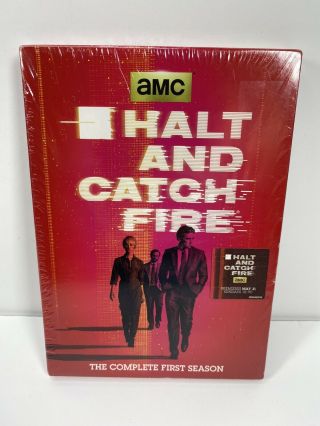 Amc Halt And Catch Fire,  First Season (dvd,  2015,  3 - Disc Set) Rare