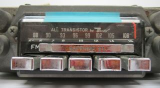 Vtg 1960s Volkswagen VW Bendix Sapphire VI AM FM Transistor Radio RARE 2