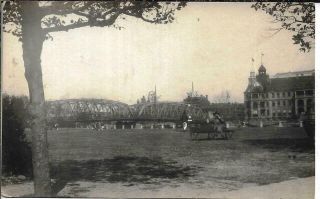 Antique Photo China 1920/30s Shanghai Garden Bridge Russian Consulate
