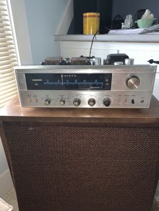 Hh Scott Stereomaster 345 Tube Receiver Rare Paperwork Collector