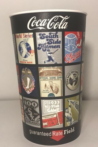 Chicago White Sox Rare Collectible Stadium Cup Coca Cola Mlb Baseball Plastic