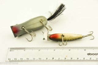 Vintage Creek Chub Mouse & Spinning Pikie Plastic Minnow Antique Fishing Lures 3