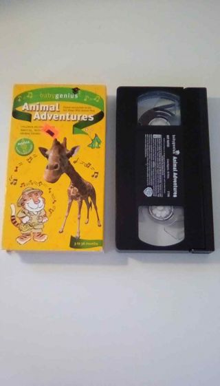 Baby Genius Animal Adventures VHS Rare HTF 2