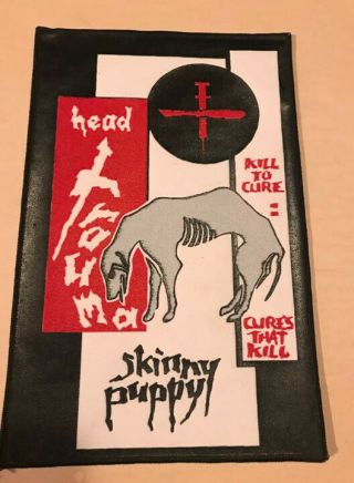 Skinny Puppy - Head Trauma 1988 Backpatch 10 " X 6.  5 " Rare Tour Merch.