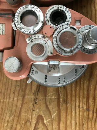 AO American Optical 11320 Minus - Phoropter Rare Pink Vintage AS - IS 3