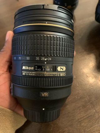 Nikon Nikkor 24 - 120mm F/4 As G Swm Af - S Vr If N M/a Ed Lens (rarely)
