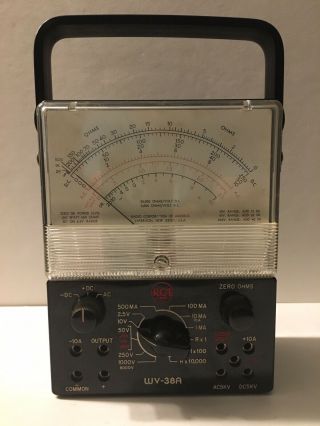 Wv - 38a Vom (volt - Ohm - Milliampmeter) Vintage Rca Test Instrument Made In Usa
